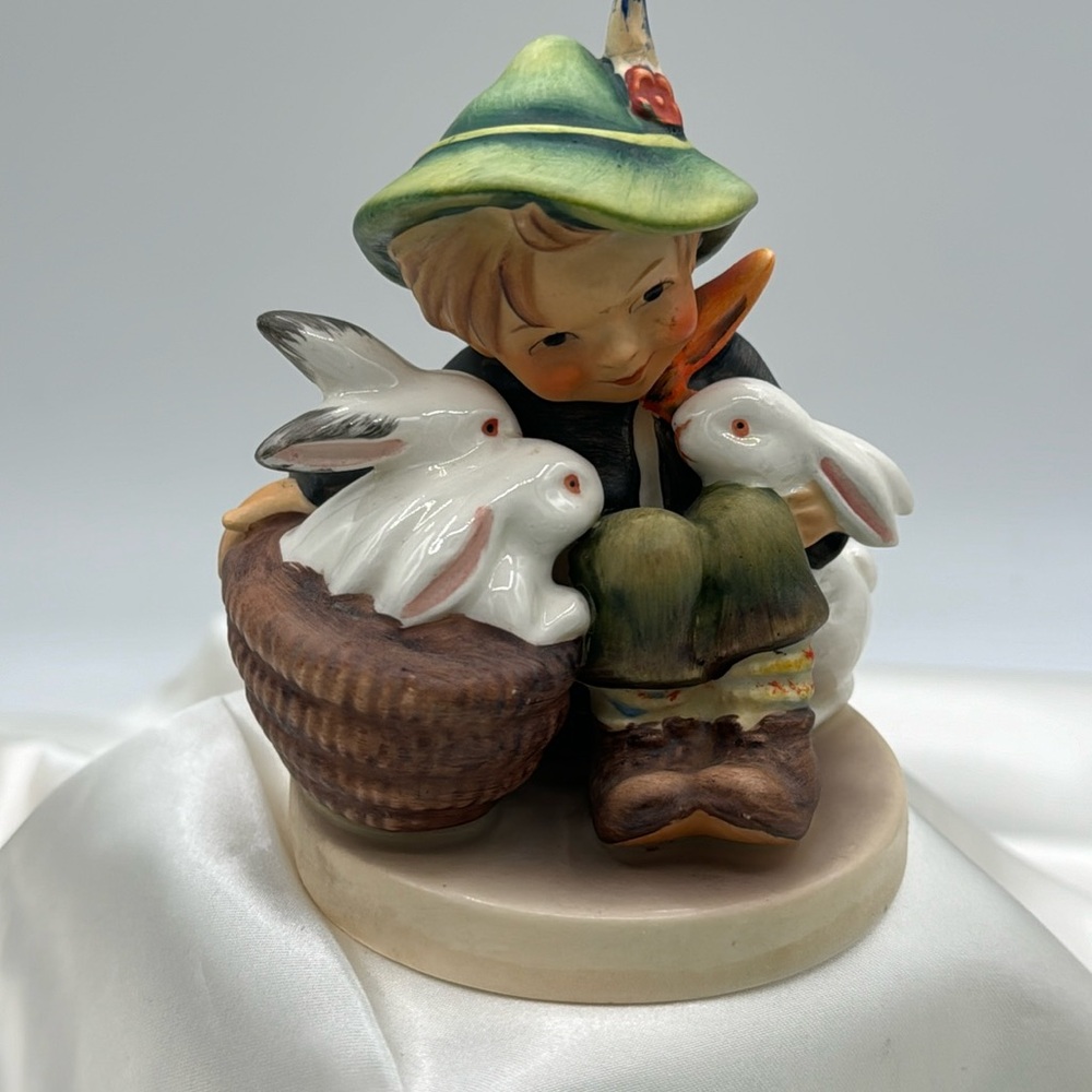 Hummel Figurine Boy with Bunnies “playmates”